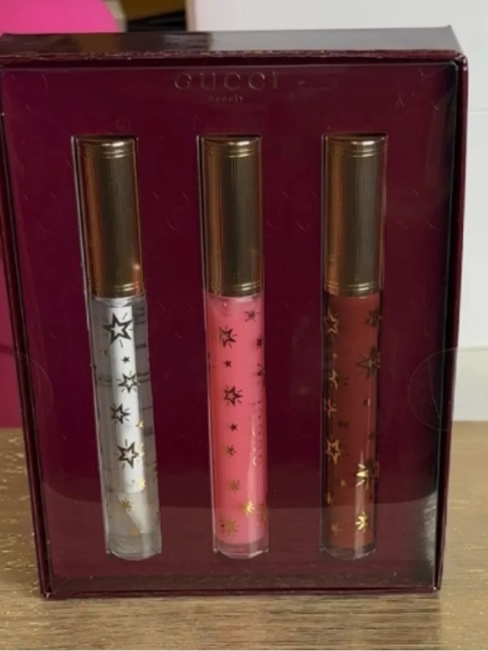 Gucci full size lip gloss set of 3 - plumper & moisturizer